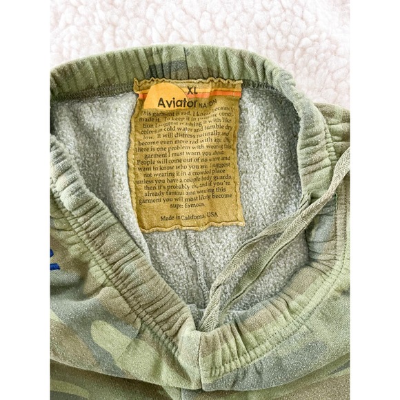 Aviator Nation | Chevron Stripe Sweatpants in Camo | Sz XL - Picture 10 of 14